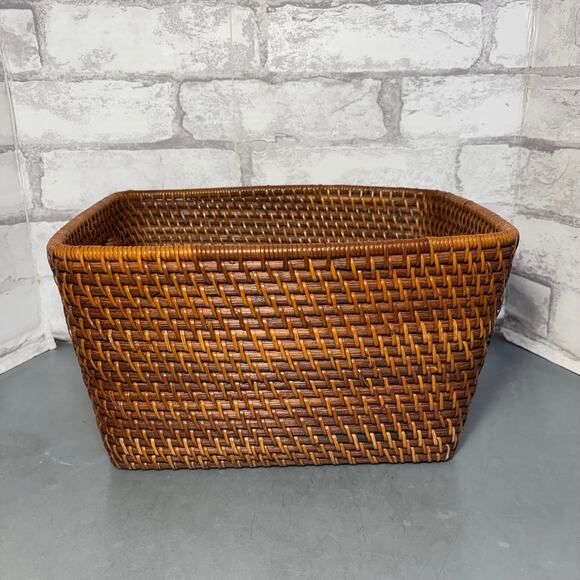 Rattan Rectangular Basket - Picture 1 of 4